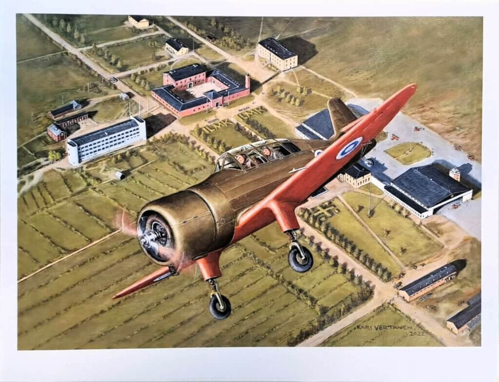 Kari Vertasen ilmailutaidevedos Pyry Kauhavan Yläpuolella.