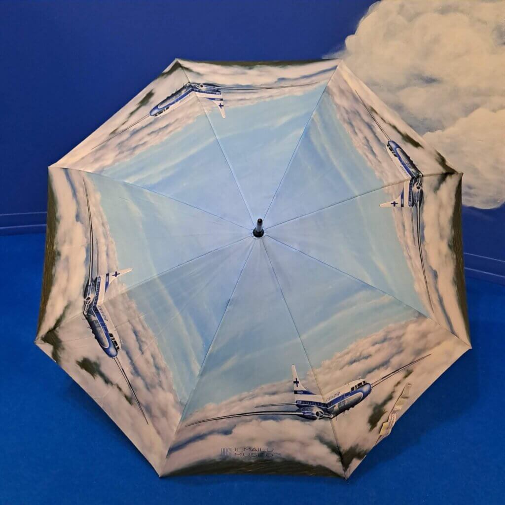 Convair-kuvitus täyttää varjosta kaksi sektoria, eli kuva toistuu varjossa neljä kertaa.