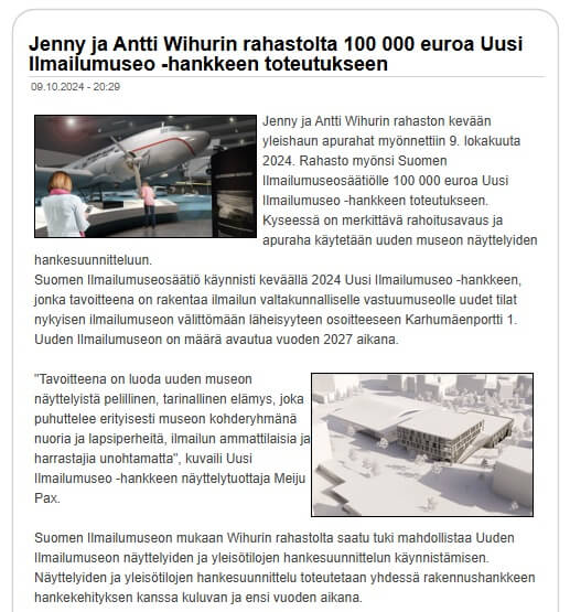 UIM Lentopostissa 9.10
